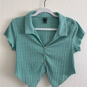 Wild Fable Turquoise Button-Down Shirt